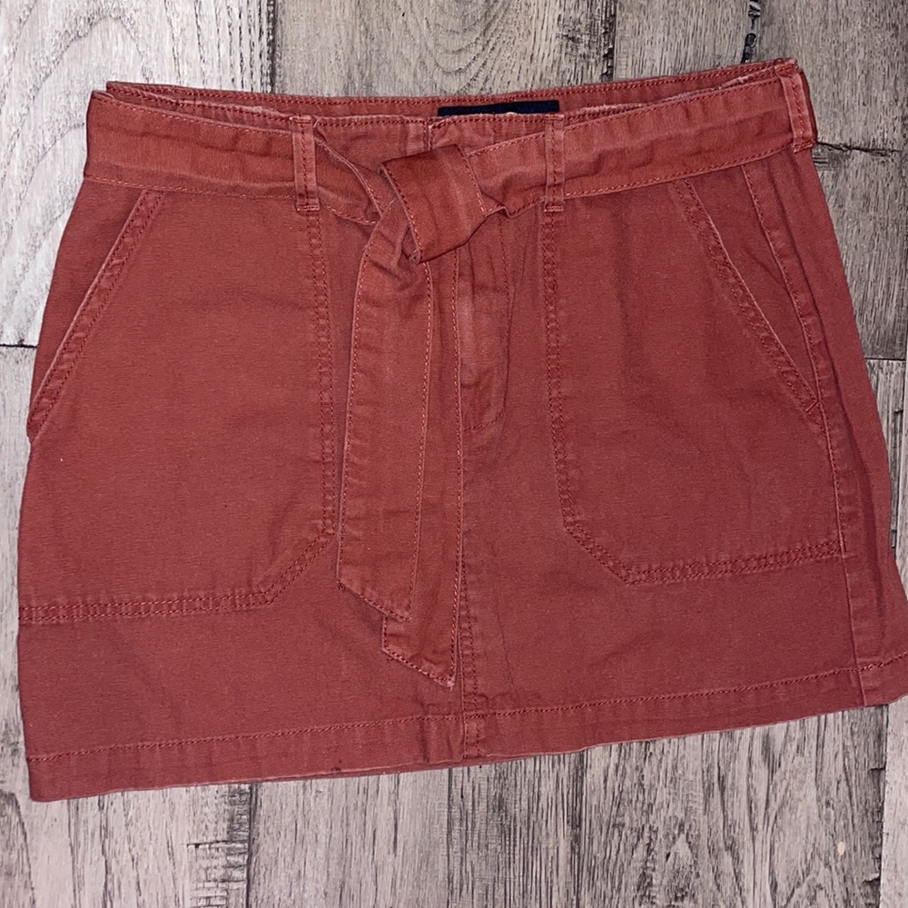 Burgundy Jean Mini Skirt Size 27